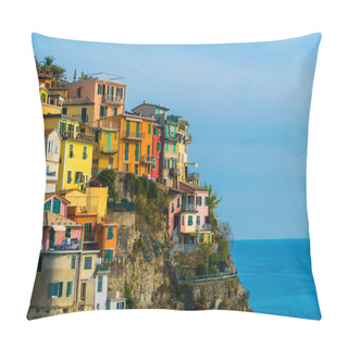 Personality  Colorful Houses In Manarola, Cinque Terre - Italy Pillow Covers