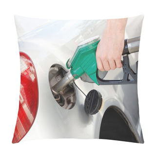 Personality  A Man Pumping Gas In To The Tank Pillow Covers