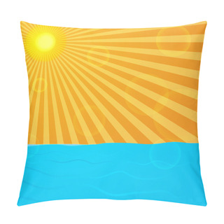 Personality  Sun Over The Ocean Pillow Covers
