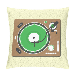 Personality  Record Player Vector Illustration Pillow Covers