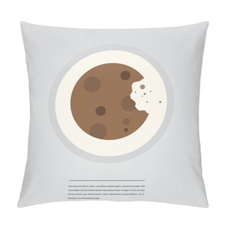 Personality  Cookies On Plate And Lorem Ipsum Text Pillow Covers