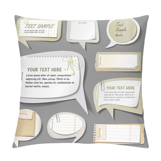 Personality  Retro Paper Bubbles Speech Pillow Covers