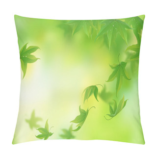 Personality  Fresh Green Leaves Background Pillow Covers