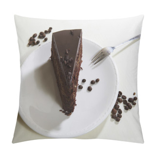 Personality  Piece Of Chocolate Cake Pillow Covers