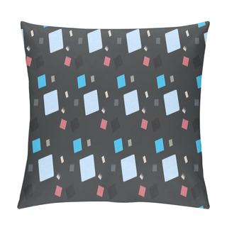 Personality  Colored Background With Different Accessories Pillow Covers