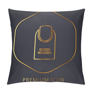 Personality  Big Finger Golden Line Premium Logo Or Icon Pillow Covers