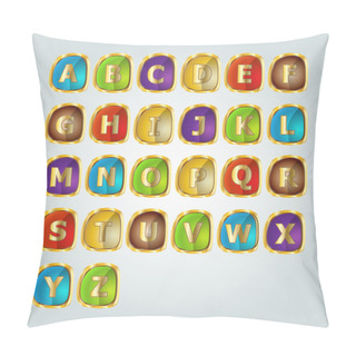 Personality  Alphabet Set.  Vector Illustration Pillow Covers
