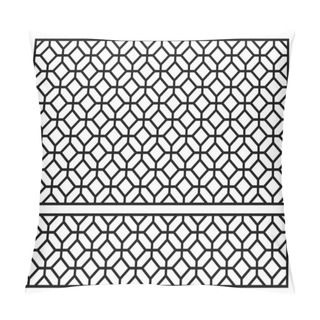 Personality  Laser Cutting Template. Oriental Geometric Pattern. Vector Design. Pillow Covers
