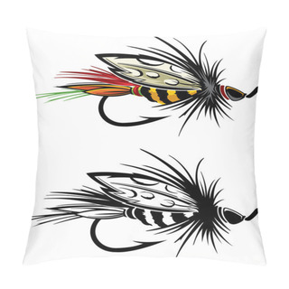 Personality  Fly Fishing Lure Pillow Covers