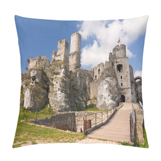 Personality  Ogrodzieniec Castle, Poland. Pillow Covers