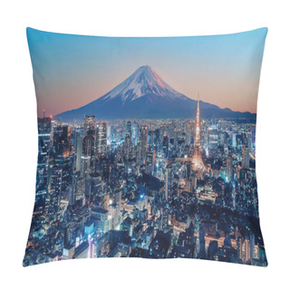 Personality  Tokyo City At Sunset Pillow Covers
