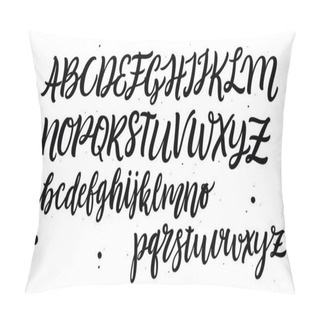 Personality  Handwritten Script Font Pillow Covers
