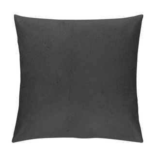 Personality  Black Concrete Stone Texture For Background In Black.  Cement And Sand Grey Dark Detail Covering. Pillow Covers
