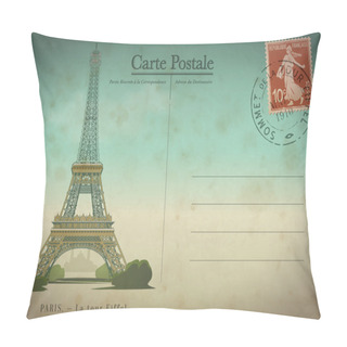 Personality  PARIS POST CARD Pillow Covers