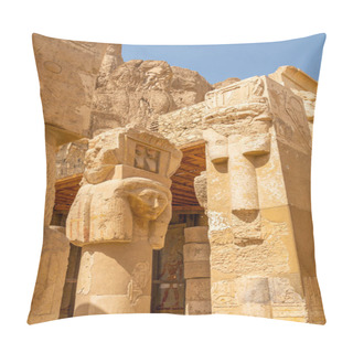 Personality  Ancient Temple Of Hatshepsut In Egypt Pillow Covers
