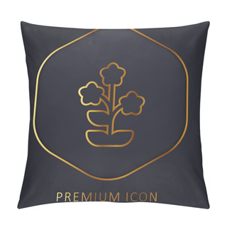 Personality  Alpine Forget Me Not Golden Line Premium Logo Or Icon Pillow Covers