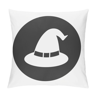 Personality  Halloween Witch Hat Icon Pillow Covers
