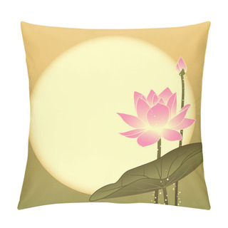 Personality  Oriental Mid Autumn Festival Lotus Flower Pillow Covers