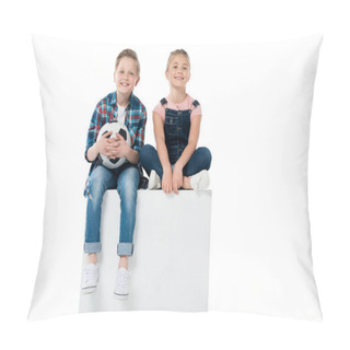 Personality  Kids With Soccer Ball Pillow Covers