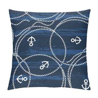 Personality  Pattern With Sea Ropes And Anchors Pillow Covers
