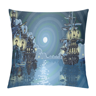Personality  Adventure Island - Pirates Cove Bay Pillow Covers