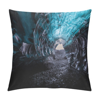 Personality  Blue Ice Cave In Vatnajokull Glacier, Iceland Pillow Covers