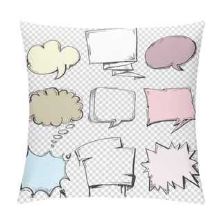 Personality  Vector Set Of Comics Pillow Covers