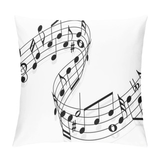 Personality  Music Notes Pillow Covers