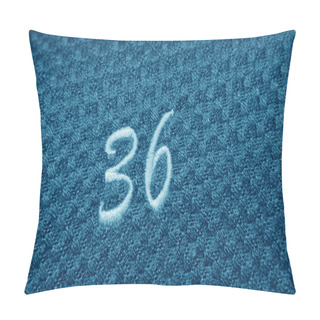 Personality  Embroidered Number On Cloth Pillow Covers