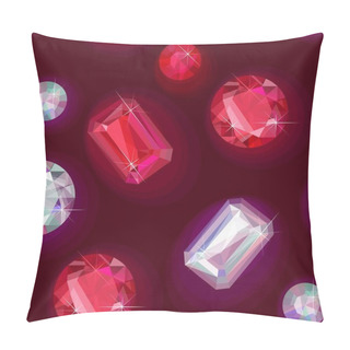 Personality  Seamless Sparkling Gems Pillow Covers