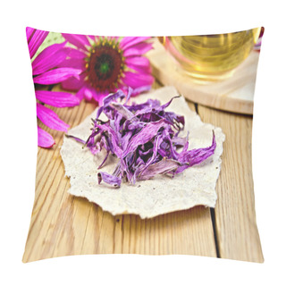 Personality Echinacea Dried On Paper With Flowers Pillow Covers