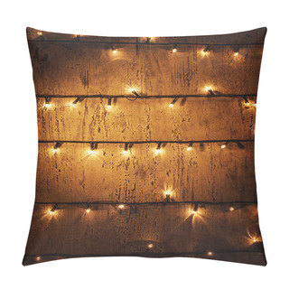 Personality  Christmas Lights Background Pillow Covers