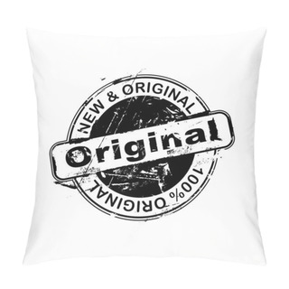 Personality  Original Rubber Stamp, Vector Illustration Pillow Covers