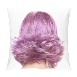Personality  Beautiful Young Woman With Dyed Hair   Pillow Covers