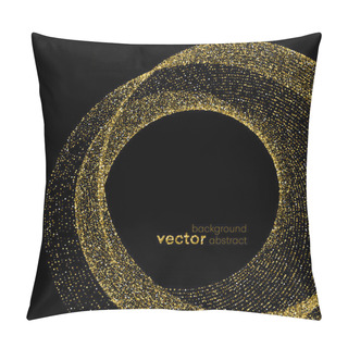 Personality  Gold Glitter Background. Pillow Covers