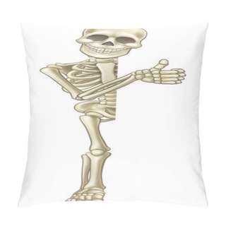 Personality  Thumbs Up Cartoon Halloween Sign Skeleton Pillow Covers