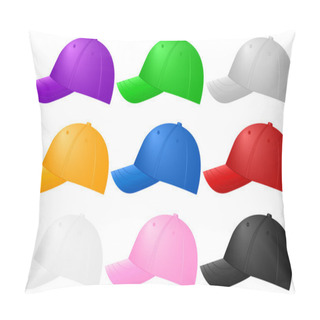 Personality  Color Baseball Caps Pillow Covers
