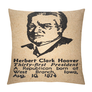 Personality  Herbert Hoover The 31st President Of The United State Of America Pillow Covers