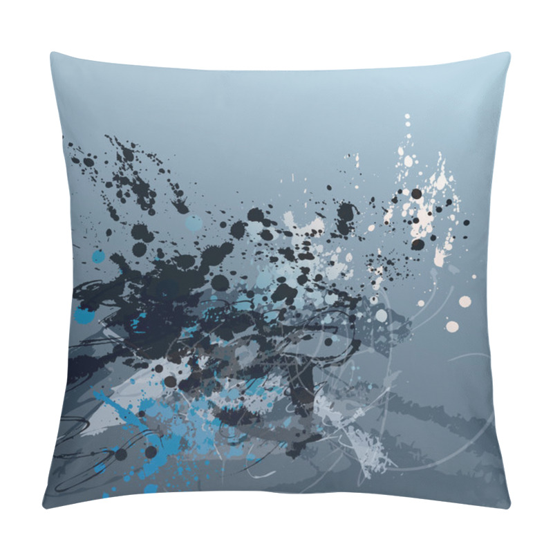 Personality  Abstract grunge background with spots and sprays pillow covers