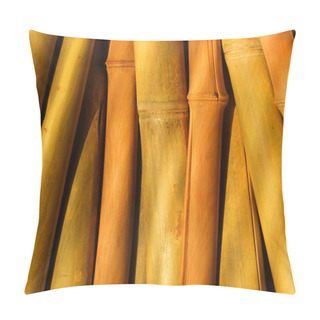 Personality  Abstract Background From Bamboo Stalks Pillow Covers
