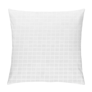 Personality  White Tiles Wall Background. Building Exterior Decoration. Pillow Covers