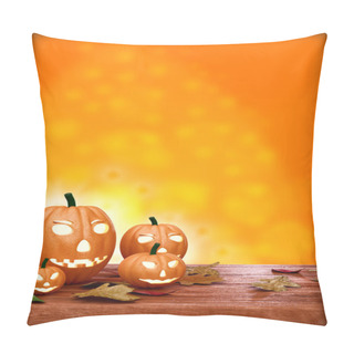 Personality  Halloween Flyer Design Template, With Pumpkin Pillow Covers