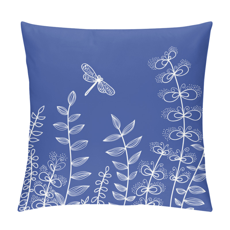 Personality  Background with dragonfly pillow covers