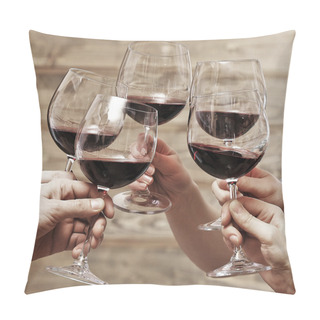 Personality  Glasses Of Red Wine  Pillow Covers