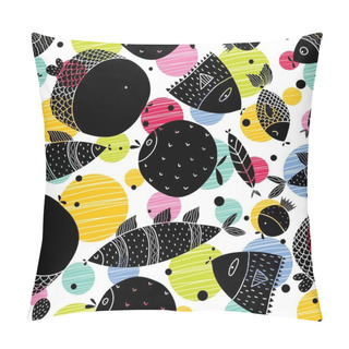 Personality  Decorative Fish Pattern. Pillow Covers