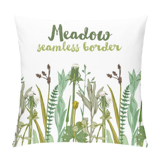 Personality  Seamless Herbal Border Pillow Covers