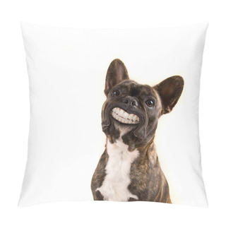 Personality  French Bulldog With Huge Smile Pillow Covers