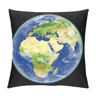 Personality  EMEA Region From Space Pillow Covers