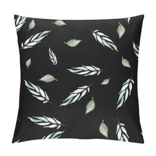 Personality  Bright Watercolor Pattern With Leaves.  Pillow Covers