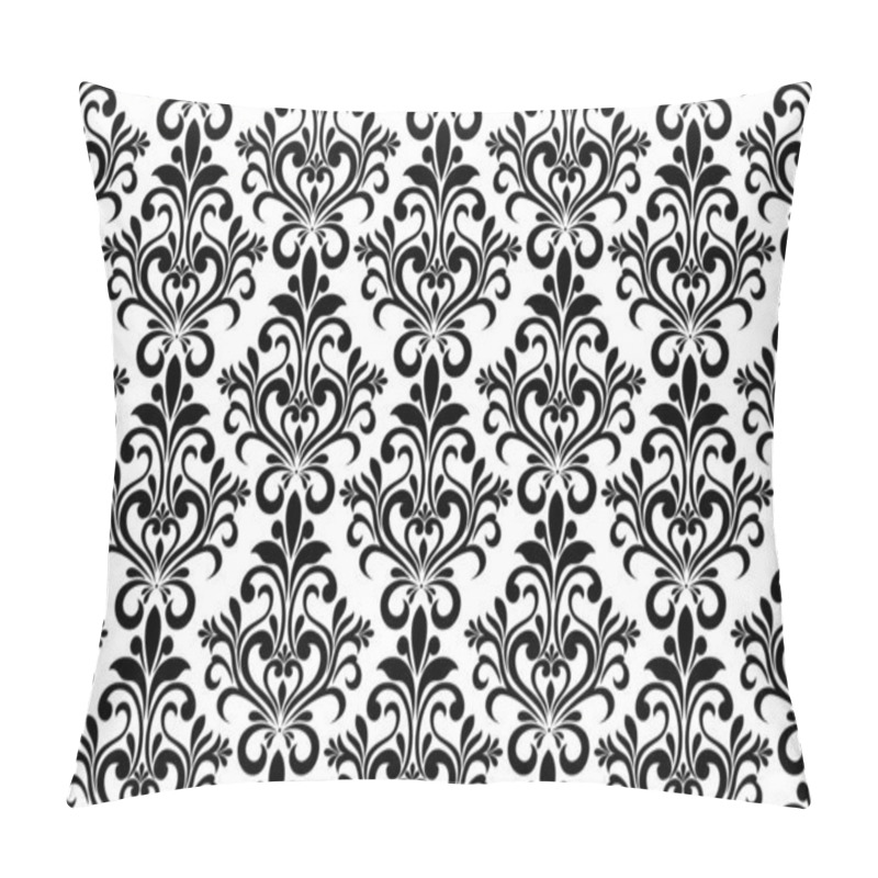 Personality  Damask seamless pattern. for Wallpapers, elegant luxury texture. Floral ornament baroque. Vector background. pillow covers